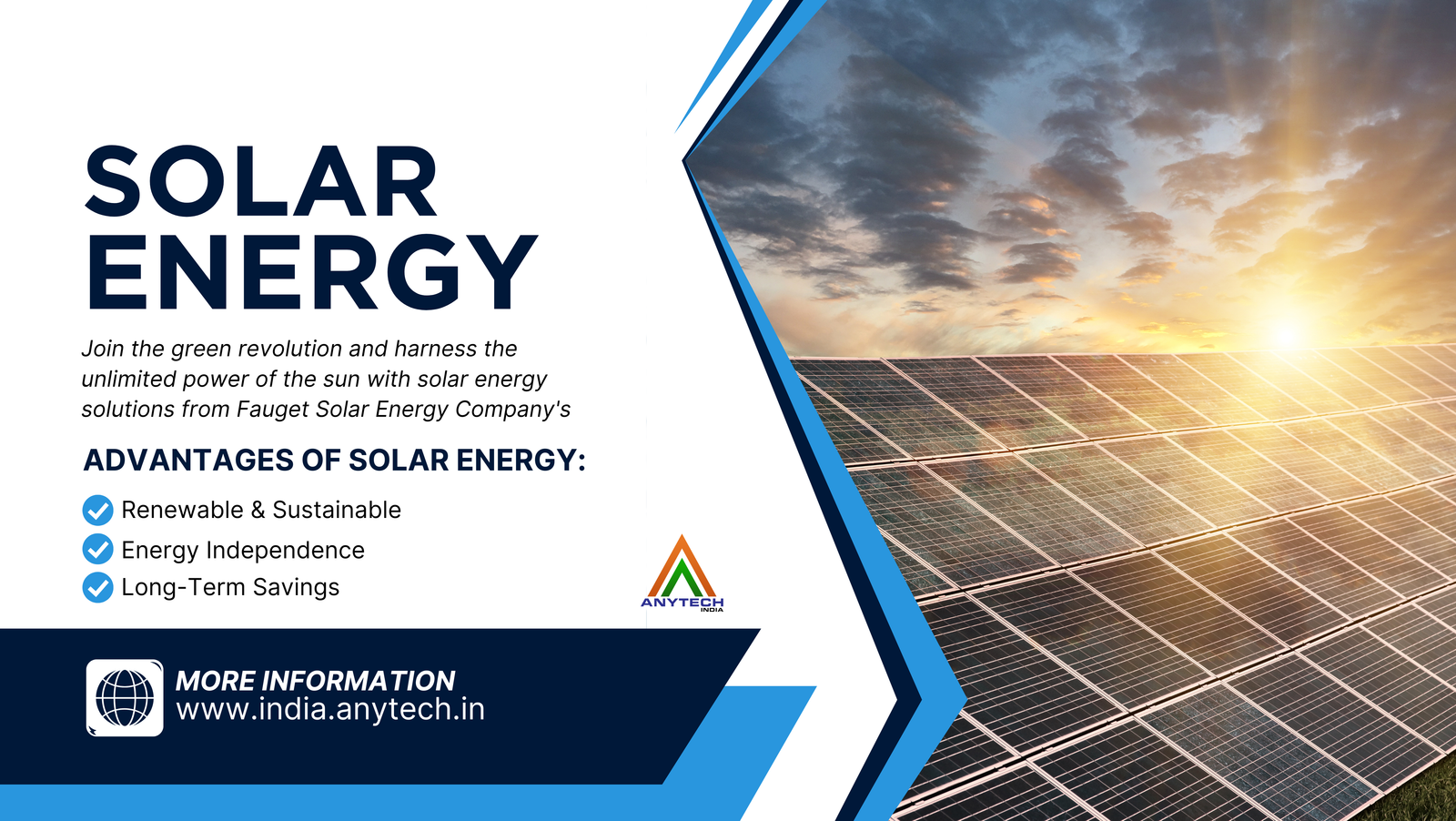 Commercial solar power installation